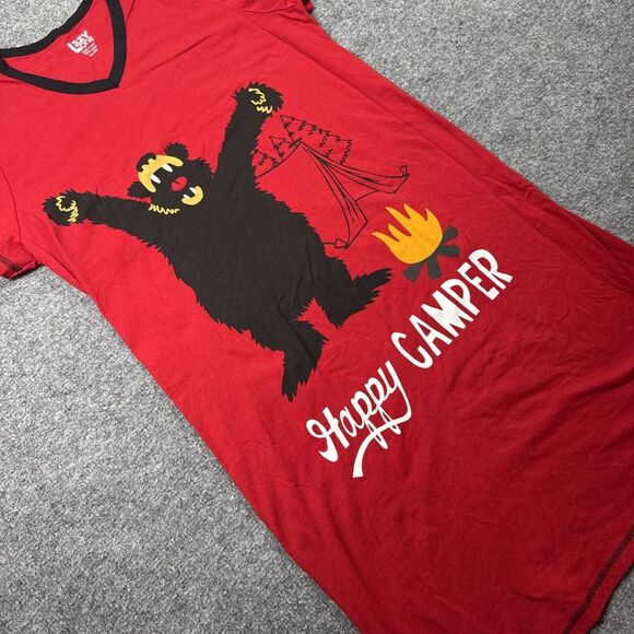 Lazy Ones Happy Camper‎ Sleeping Shirt S/M Duck Creek - Picture 1 of 8